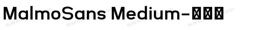 MalmoSans Medium字体转换